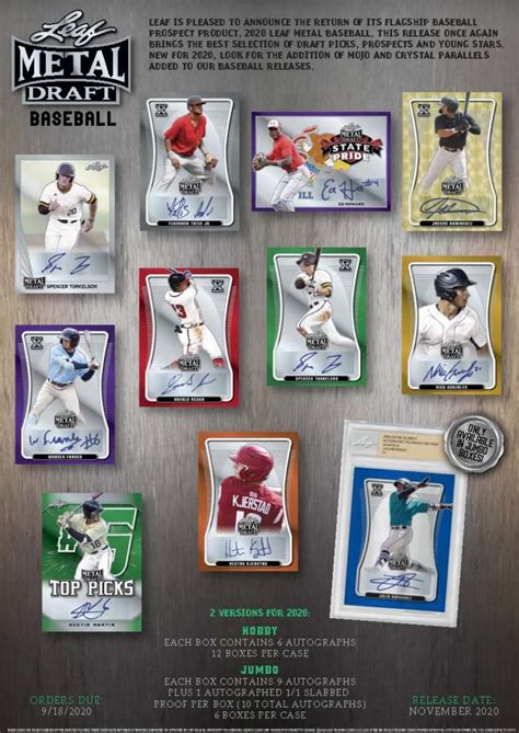 2020 leaf metal draft baseball jumbo box|2020 leaf metal draft cards.